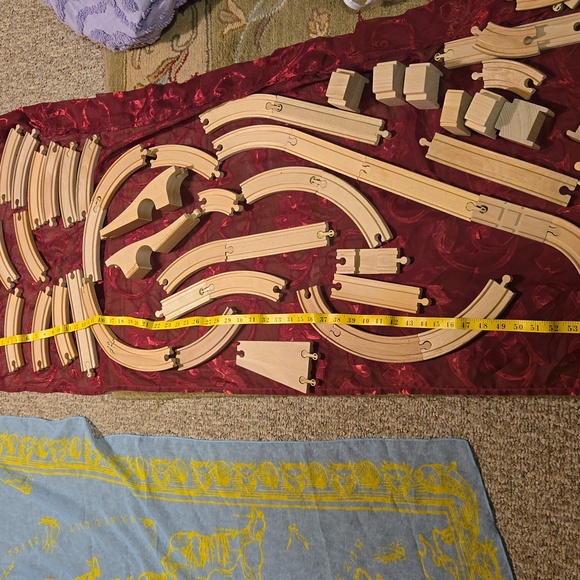 Cape Cod MÁP Nautical TABLE SHEER SCARF  VNC    52" - Picture 5 of 8